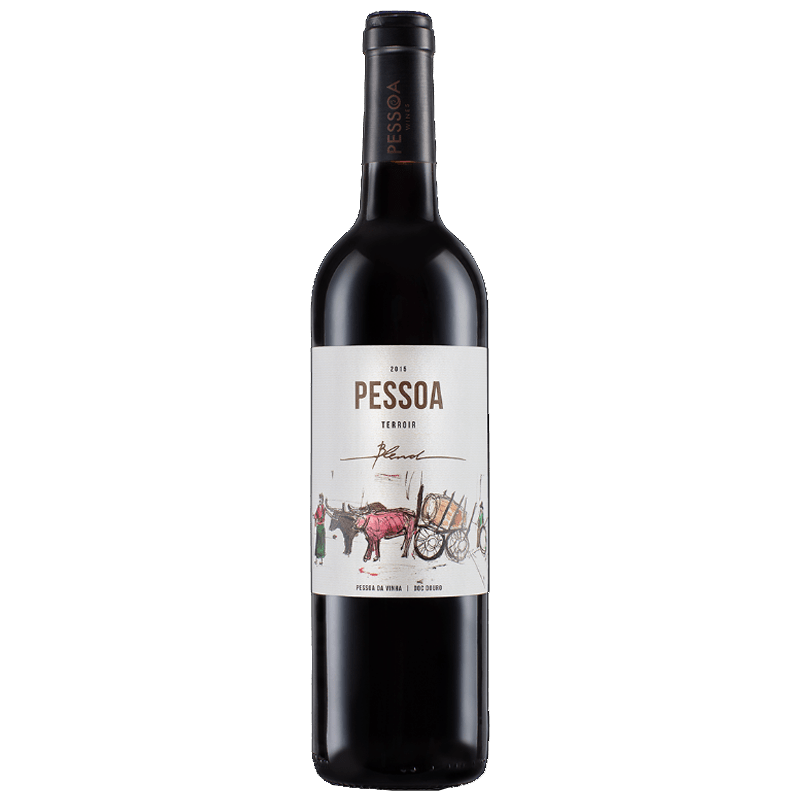 Garrafa de Vinho Tinto Fino Seco Blend Terroir Pessoa DOC Portugal