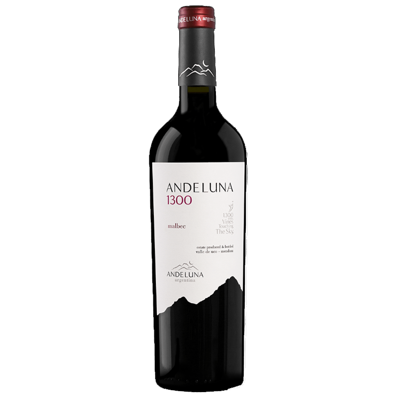Garrafa de Vinho Tinto Fino Seco Malbec Andeluna 1300 Argentina
