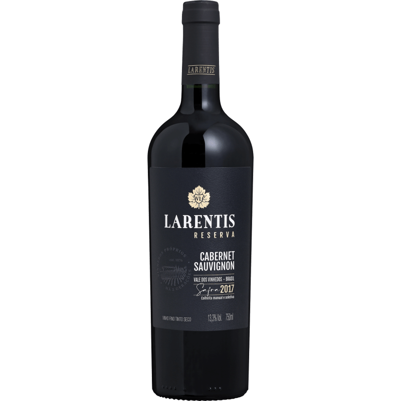 Garrafa de Vinho Tinto Fino Seco Cabernet Sauvignon Reserva Larentis