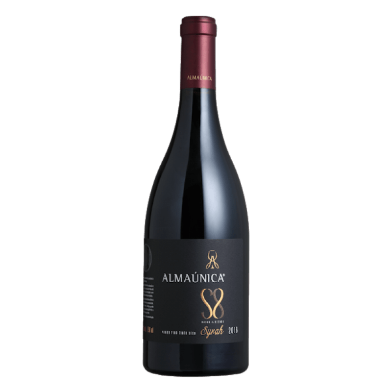 garrafa de Vinho Tinto Fino Seco Ultra Premium Syrah S8 Almaúnica