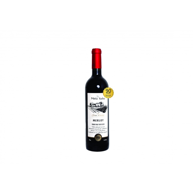 Garrafa de Vinho Tinto Fino Seco Merlot Gran Reserva - Mena Kaho