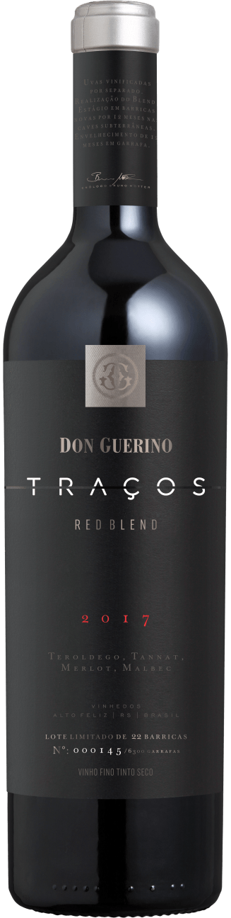 Garrafa de Vinho Tinto Fino Seco Traços Red Blend Don Guerino