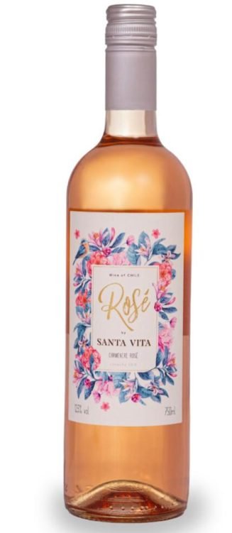 Garrafa de Vinho Rosé Fino Seco Carménère Santa Vita
