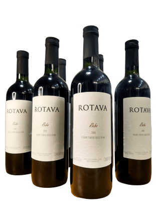 Garrafas de Vinho Tinto Fino Seco Rebo Rotava kit com 6