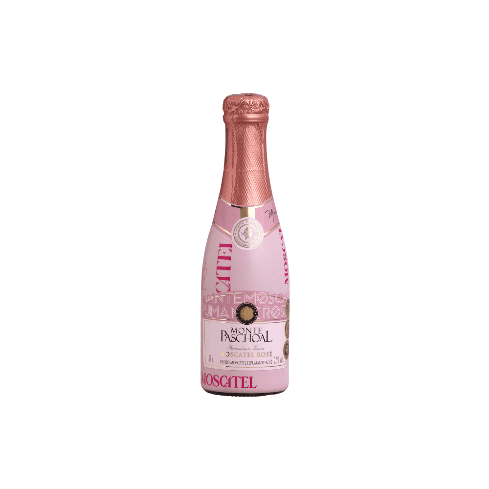 Garrafa de Espumante Moscatel Rosé Monte Paschoal Basso 187ml