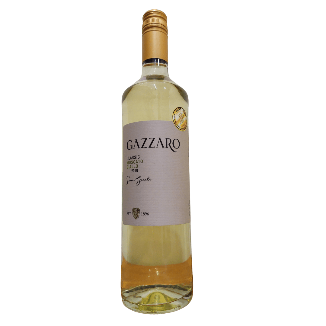 Garrafa de Vinho Branco Fino Seco Moscato Giallo Classic Gazzaro