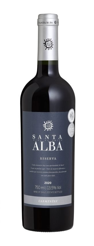 Garrafa de Vinho Tinto Fino Seco Carménère Reserva Santa Alba