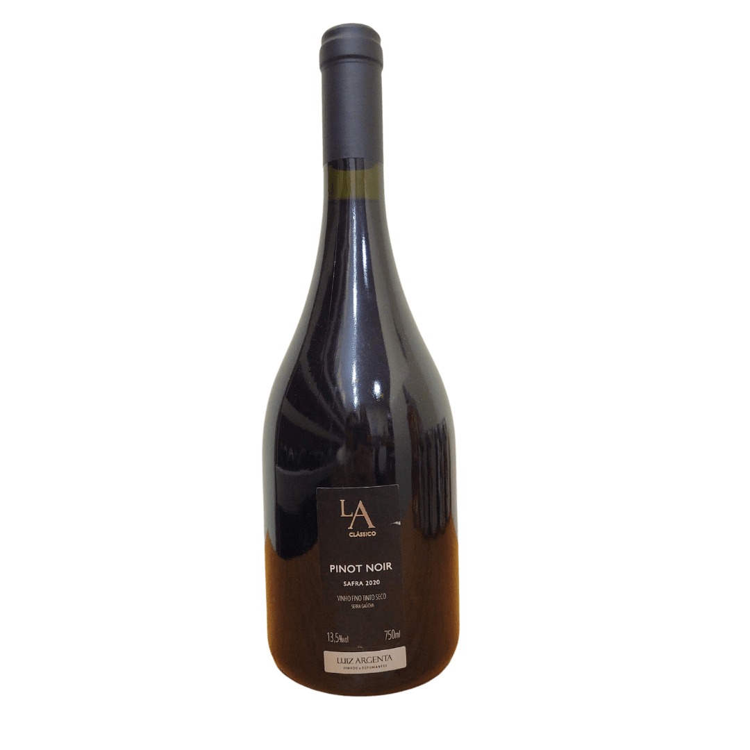 Garrafa de Vinho Tinto Fino Seco Pinot Noir Clássico Luiz Argenta
