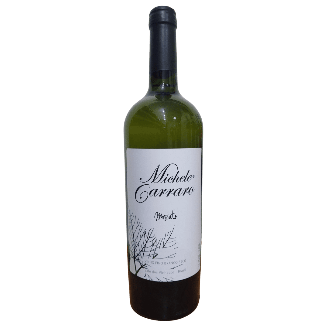 Garrafa de Vinho Branco Fino Seco Moscato Michele Carraro