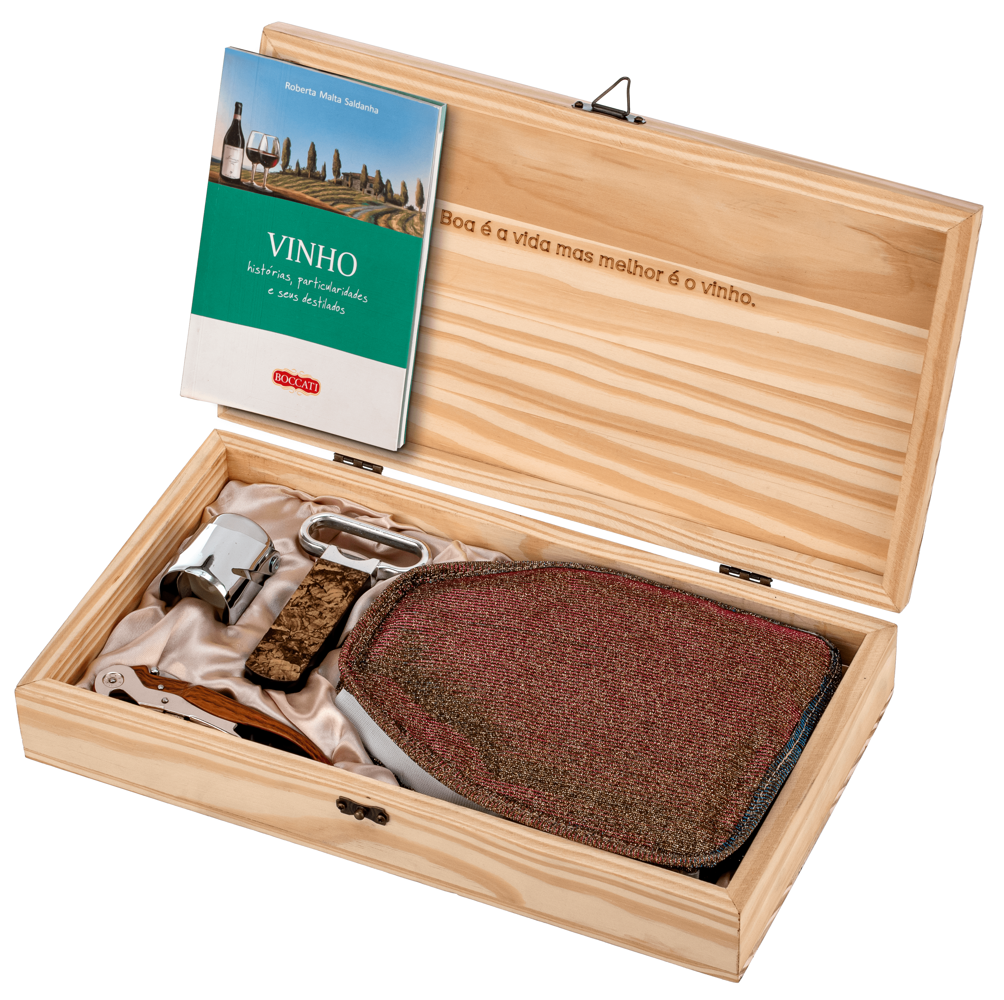 Caixa de Madeira com Kit Acessórios Premium 28673.02