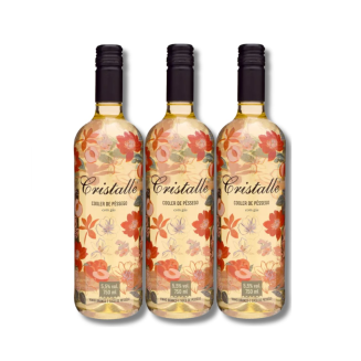 Cooler de Pêssego Gaseificado Cristalle