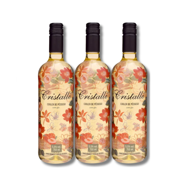 Cooler de Pêssego Gaseificado Cristalle
