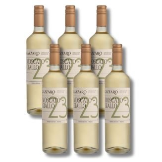 Vinho Branco Fino Seco Moscato Giallo Classic Gazzaro Kit com 6