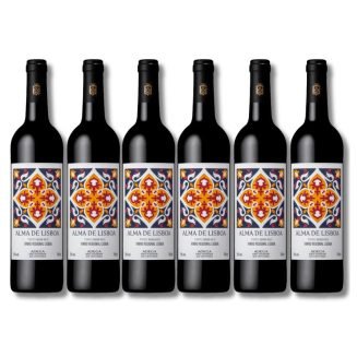 Vinho Tinto Fino Seco Blend Regional Alma de Lisboa Kit com 6