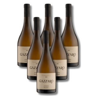 Vinho Branco Fino Seco Chardonnay Gazzaro kit com 6
